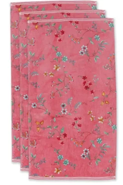 Badhanddoek Set/3 Les Fleurs 55X100 Cm