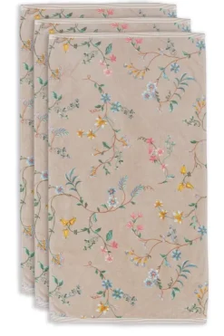 Badhanddoek Set/3 Les Fleurs 55X100 Cm