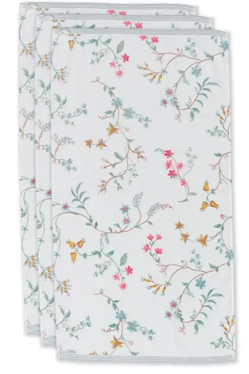 Badhanddoek Set/3 Les Fleurs 55X100 Cm