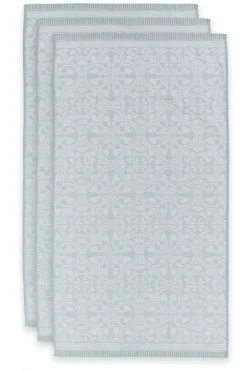 Badhanddoek Set/3 Tile De Pip Licht 55X100 Cm