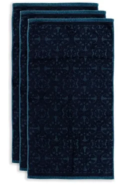 Badhanddoek Set/3 Tile De Pip Donker 55X100 Cm