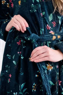 Badjas Les Fleurs Donker