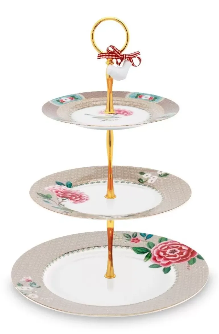 Blushing Birds Etagere 3 Laags Khaki