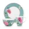 Blushing Birds Ontbijt Set/3 Blue