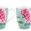 Blushing Birds Set/2 Mokken Groot