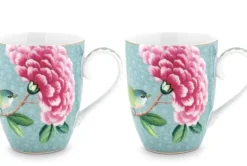 Blushing Birds Set/2 Mokken Groot