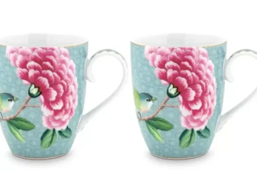 Blushing Birds Set/2 Mokken Groot