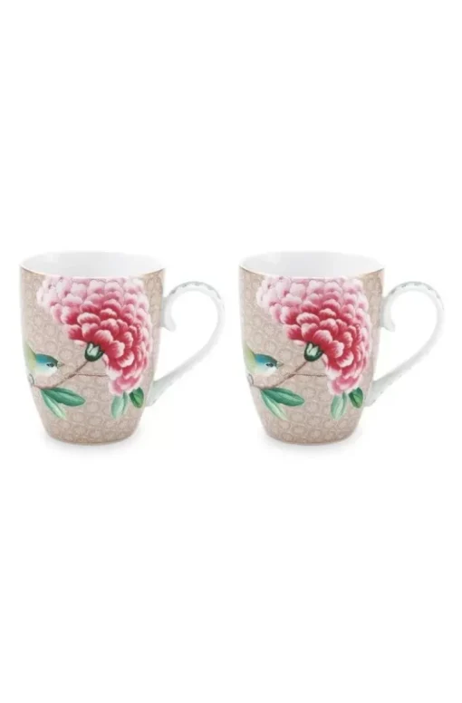 Blushing Birds Set/2 Mokken Groot