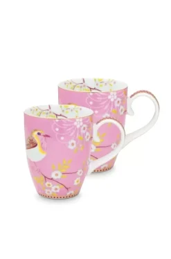 Early Bird Set/2 Mokken Groot Roze