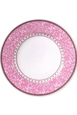 Floral Dinerbord Roze 26,5 Cm