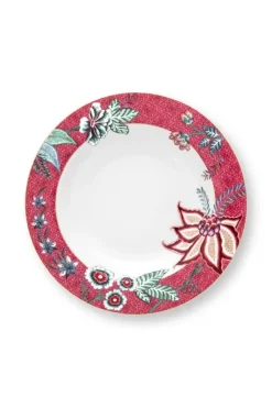 Flower Festival Diep Bord Donker 21.5 Cm