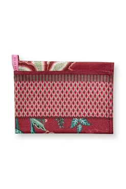 Flower Festival Tea Towel Dark Pink