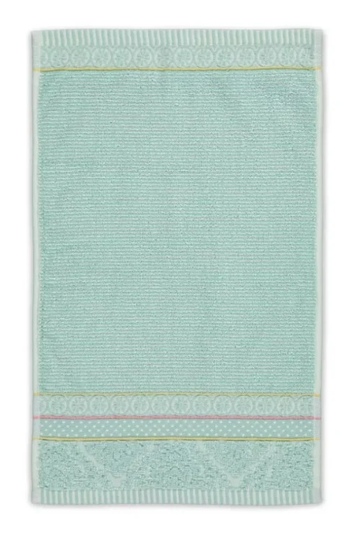 Gastendoek Set/3 Soft Zellige Blue 30X50 Cm