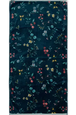 Grote Handdoek Les Fleurs Donker 70X140 Cm