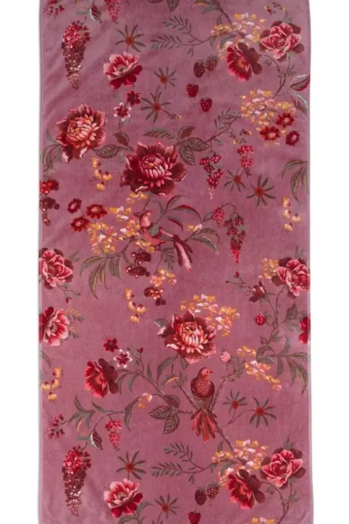 Grote Handdoek Secret Garden Mauve 70X140Cm