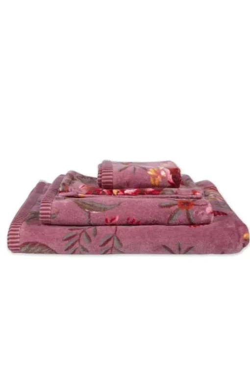 Grote Handdoek Secret Garden Mauve 70X140Cm