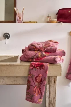 Grote Handdoek Secret Garden Mauve 70X140Cm