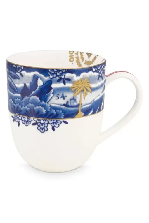 Heritage Mok Klein Grens Blauw