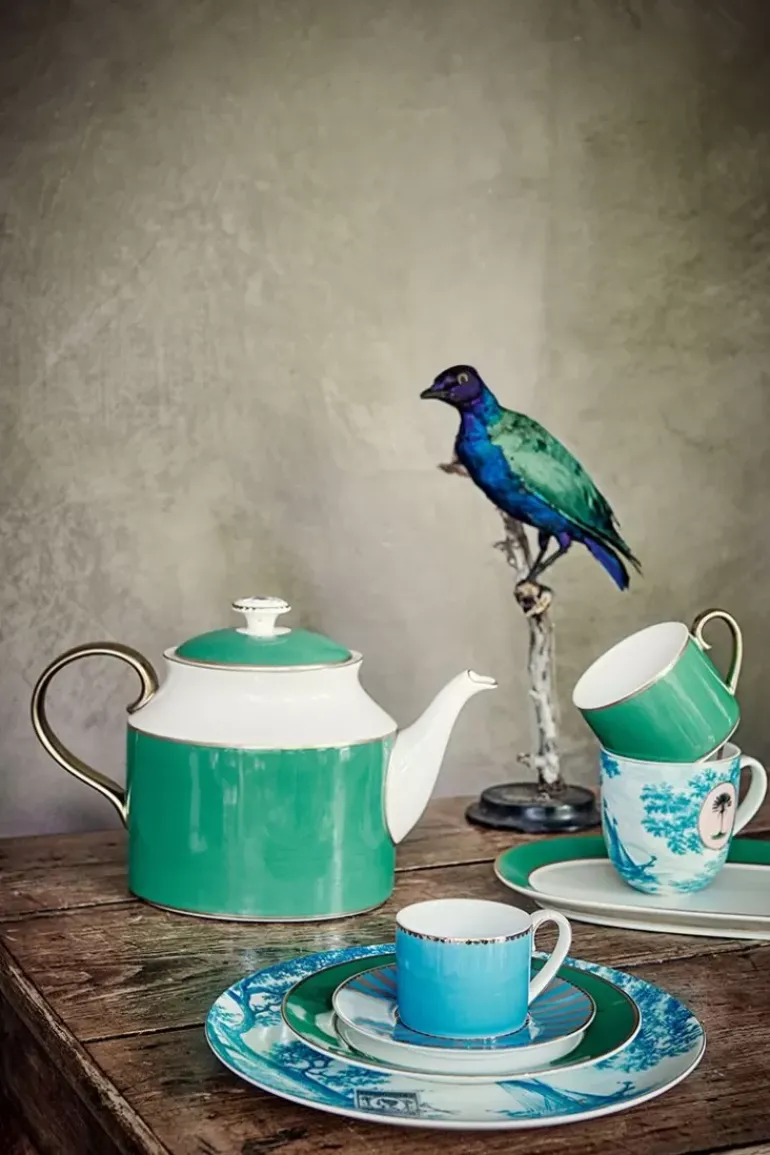 Heritage Ontbijtbord Boot Aqua 23 Cm