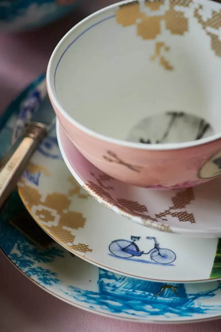 Heritage Ontbijtbord Boot Aqua 23 Cm