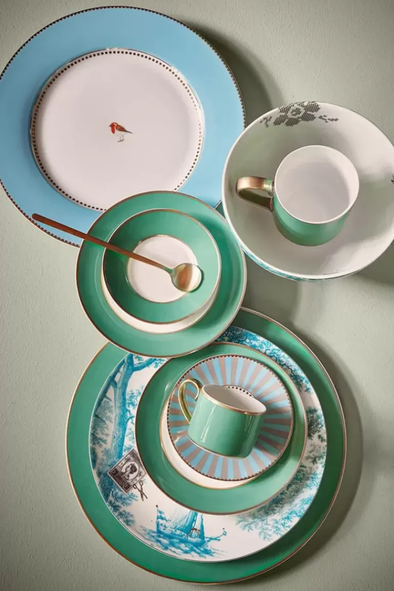 Heritage Ontbijtbord Boot Aqua 23 Cm