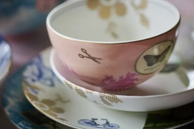 Heritage Ontbijtbord Palm Wit 20 Cm