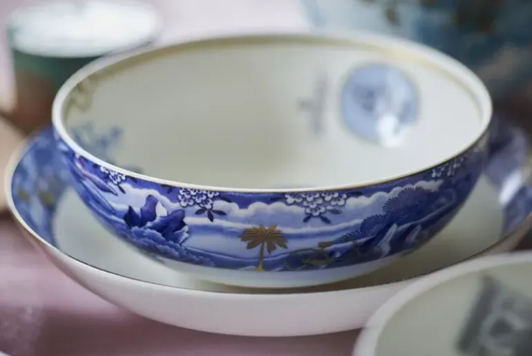 Heritage Soepbord Grens Blauw 25.5 Cm