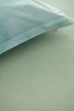 Hoeslaken Duo Stripe Khaki