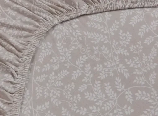 Hoeslaken Leafy Khaki