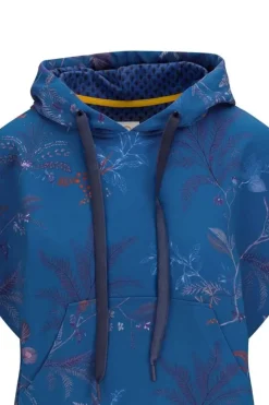 Hoodie Korte Mouw Isola Blauw