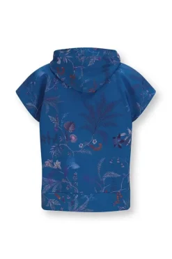 Hoodie Korte Mouw Isola Blauw