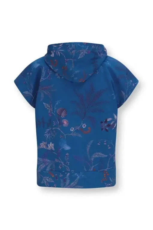 Hoodie Korte Mouw Isola Blauw