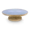 Houten Plateau Blauw 32 Cm