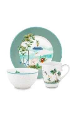 Jolie Ontbijt Set/3 Blauw