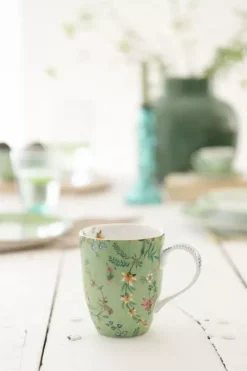 Jolie Set/2 Mokken Groot Bloemen