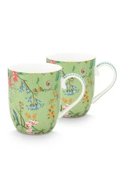 Jolie Set/2 Mokken Klein Bloemen