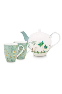 Jolie Set/3 Thee Set Groot Flowers
