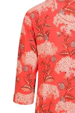 Jurk Flora Firenze Koraal