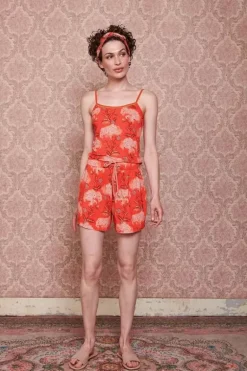 Korte Broek Flora Firenze Koraal
