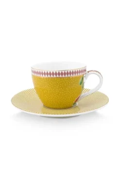 La Majorelle Espresso Kop & Schotel Geel