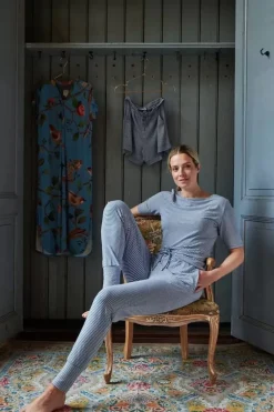 Lange Broek Little Sumo Stripe Kobalt