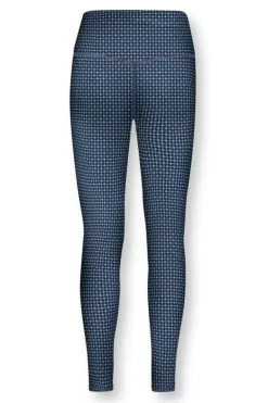 Lange Sportlegging Cross Stitch Blauw
