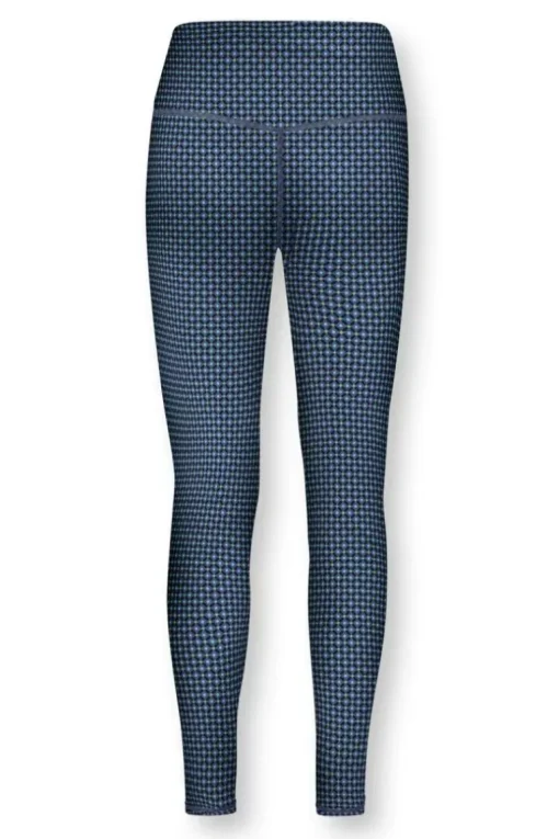 Lange Sportlegging Cross Stitch Blauw