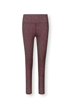 Lange Sportlegging Leafy Dots Terra