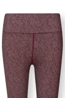 Lange Sportlegging Leafy Dots Terra