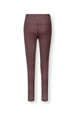 Lange Sportlegging Leafy Dots Terra