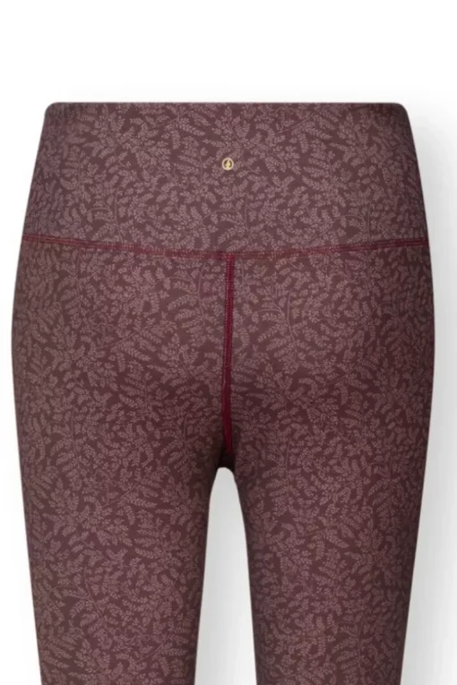 Lange Sportlegging Leafy Dots Terra