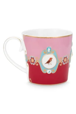 Love Birds Mok Groot Rood/Roze