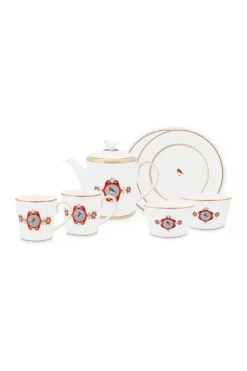 Love Birds Ontbijtset/7 Wit