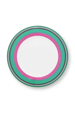 Pip Chique Stripes Dinerbord Roze/Groen 28Cm